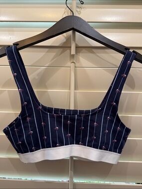 The LyreBird Cotton Cloud Printed Scoop-Neck Bra